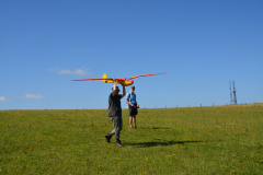 Maiden launch of the Flamingo at Firle Beacon