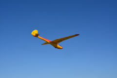 Flamingo on its maiden flight at Firle Beacon