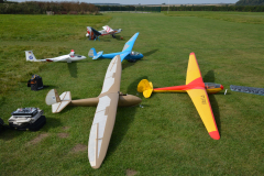 Robin’s Kirby Kite and Flamingo and Mark’s 4m Discus and Kirby Gull at Buckminster