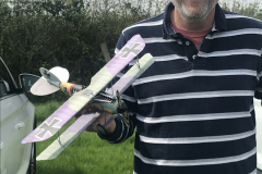 Mark and his MicroAces Albatros - it flew well.