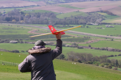John launching his Wildthing at Itford