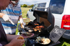 BBQ maestro Mark in action - thanks Mark.