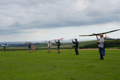 Gliding competition mass launch